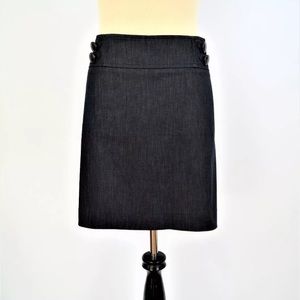 ANN TAYLOR LOFT DENIM JEAN MINI SKIRT